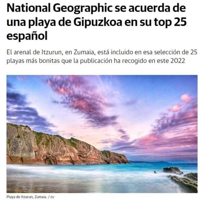 Apartamento Costa II Con Parking Exterior Comunitario Zumaia Kültér fotó